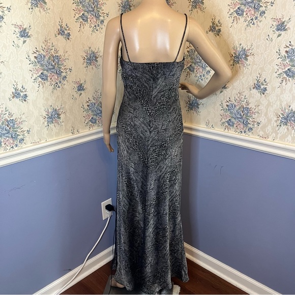 Vintage Y2K Jump Apparel Maxi Animal Print Snake Prom Formal Slip Dress Sz 3/4 - Picture 2 of 10